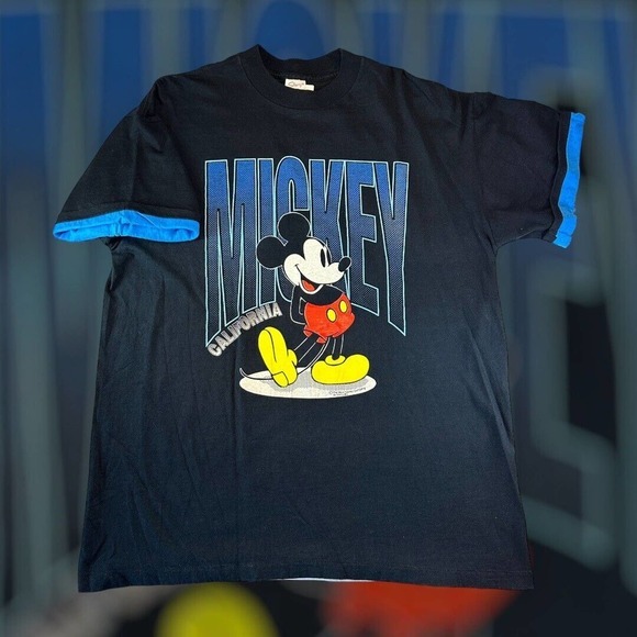 Vintage Disney Mickey Mouse California Sherry’s Best Single Stitch Shirt Size XL - Picture 1 of 4